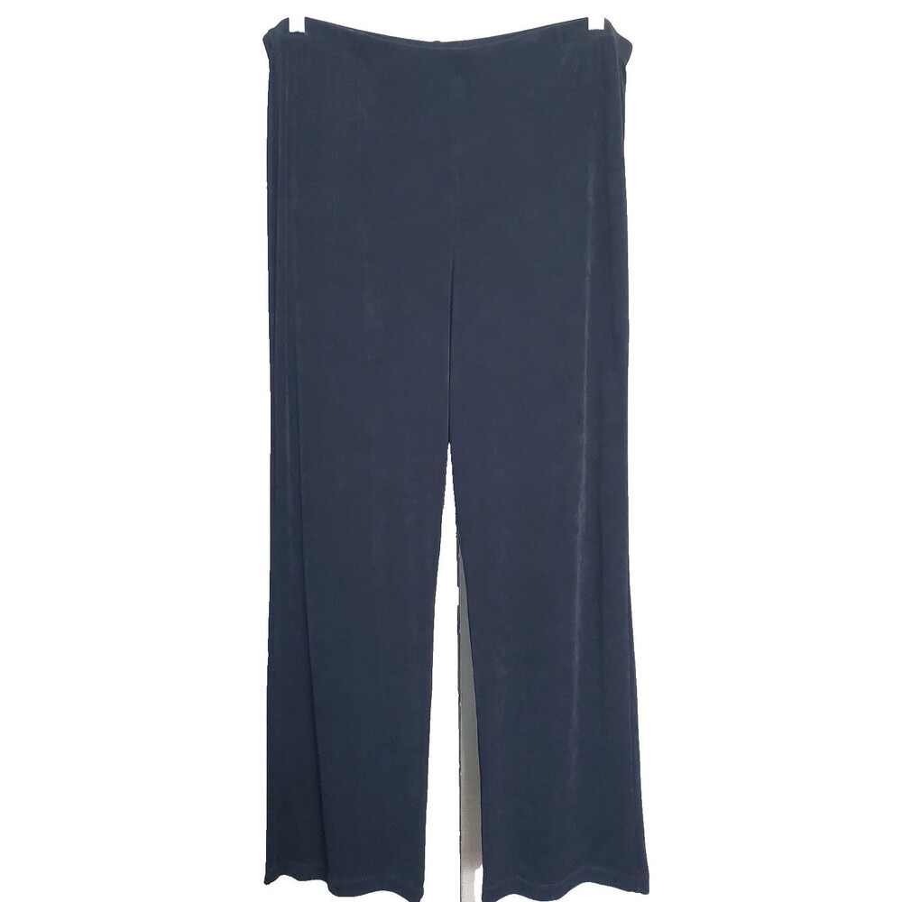 Chico's Travelers Black Slinky Knit Pull-On Pants Size 3R (XL)